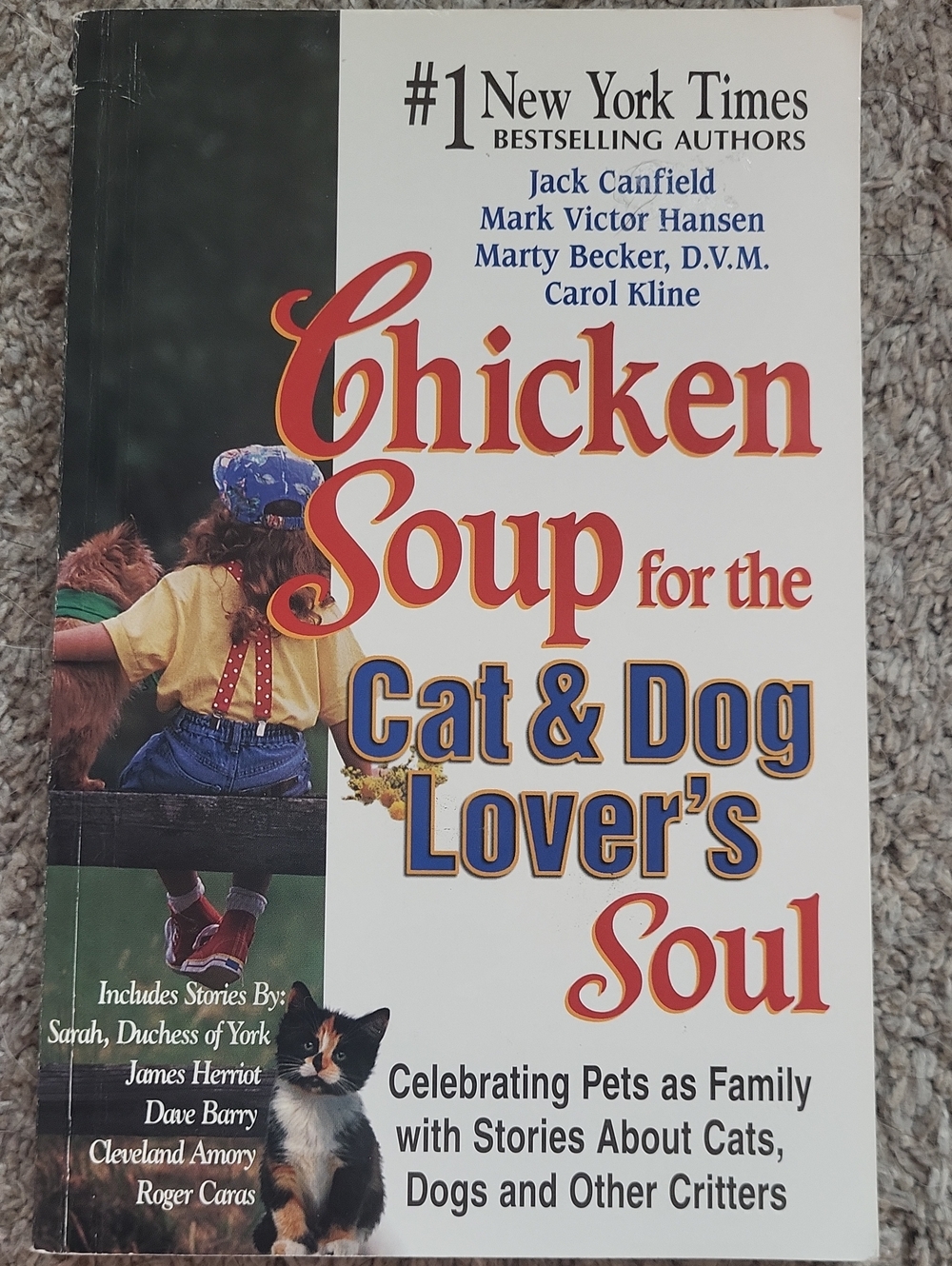 Vintage 90's Chicken Soup for the Cat & Dog Lover's Soul Softcover